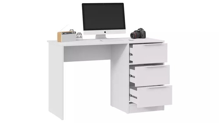 Стол письменный Марли белого цвета - лучшие Письменные столы в INMYROOM