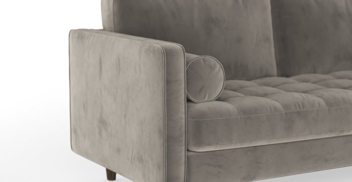 Трехместный диван-кровать Scott SFR  серый - лучшие Прямые диваны в INMYROOM