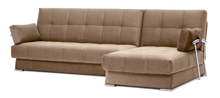 Угловой диван-кровать Дудинка Galaxy темно-бежевого цвета