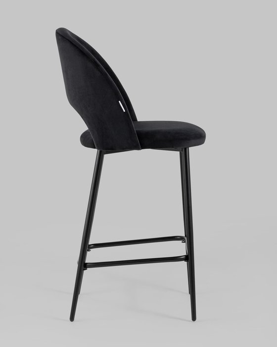 Стул полубарный Меган черного цвета - лучшие Барные стулья в INMYROOM
