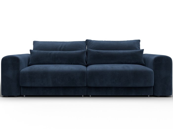 Диван-кровать Лига-056 темно-синего цвета - купить Прямые диваны по цене 86990 Диван-кровать Лига-056 темно-синего цвета - купить Прямые диваны по цене 86990