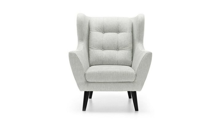 Кресло Ньюкасл светло-серого цвета - купить Интерьерные кресла по цене 30600.0