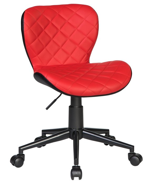Офисное кресло для персонала Rory черно-красного цвета