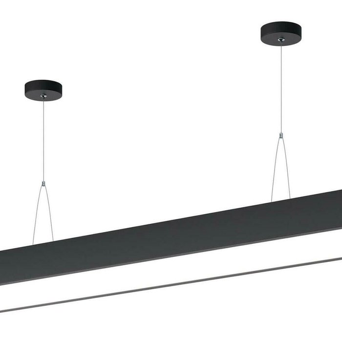 Подвесной светодиодный cветильник Geometria ЭРА Block SPO-112-B-40K-040 40Вт 4000К черный Б0050541 - лучшие Потолочные светильники в INMYROOM