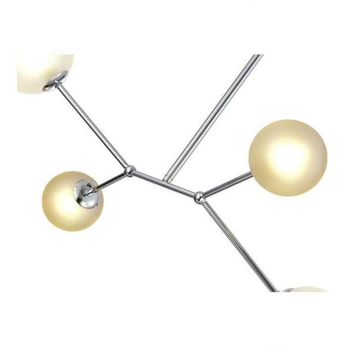 Светильник подвесной Хром/Белый, Серый G9 4*5W 4000K MALTE - лучшие Подвесные люстры в INMYROOM