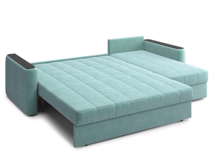 Угловой диван-кровать Ницца мятного цвета - лучшие Угловые диваны в INMYROOM