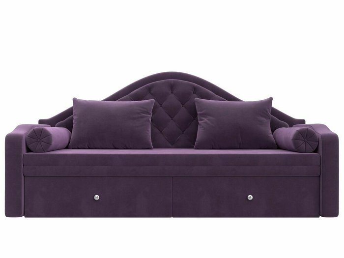 Прямой диван-кровать Сойер сиреневого цвета - купить Прямые диваны по цене 49999.0