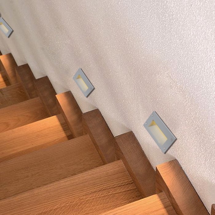 Подсветка для лестниц и ступеней 86603-9.0-001TL LED6W GR (металл, цвет серый) - лучшие Подсветка для лестниц в INMYROOM