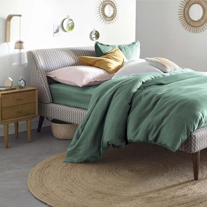 Кровать Semeon 140х190 серого цвета - лучшие Кровати для спальни в INMYROOM