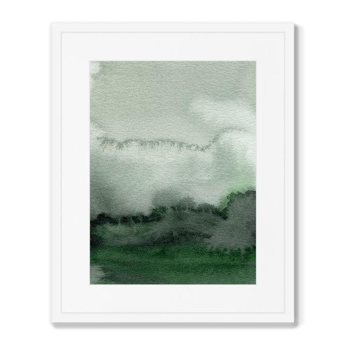 Репродукция картины в раме Cloud over the hills - купить Картины по цене 8199.0