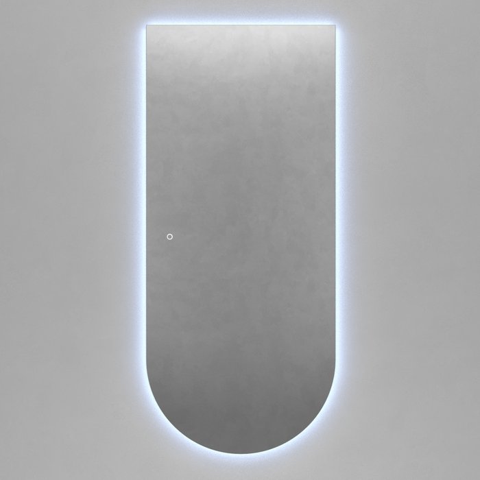 Настенное арочное зеркало Arkis NF LED L 79х179 с холодной подсветкой и с сенсорной кнопкой - лучшие Настенные зеркала в INMYROOM