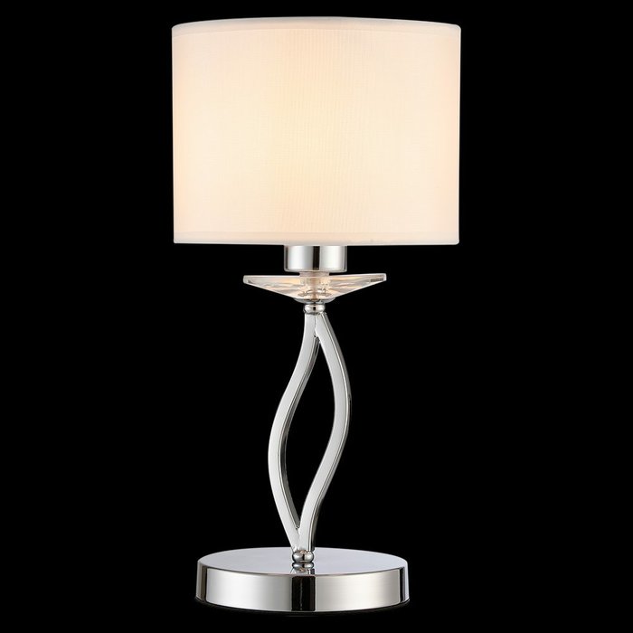Настольная лампа IL1019-1T-17 CR (ткань, цвет белый) - купить Настольные лампы по цене 4600.0