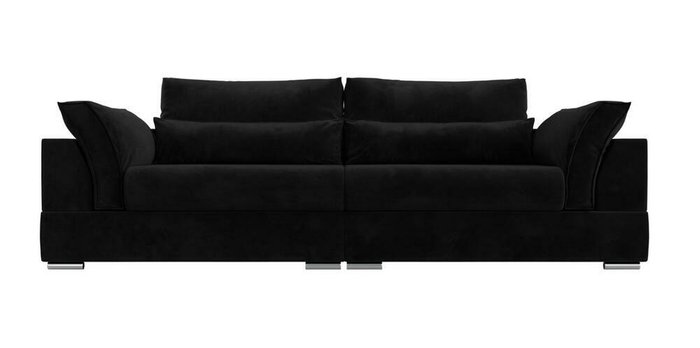Прямой диван-кровать Пекин черного цвета - купить Прямые диваны по цене 78999.0