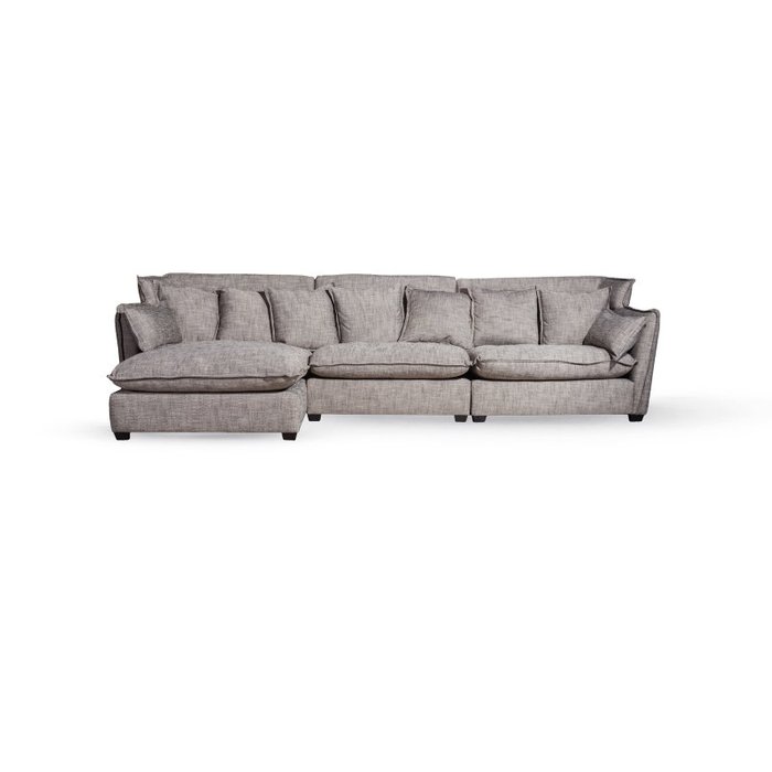Угловой диван Leona серого цвета - купить Угловые диваны по цене 281925.0