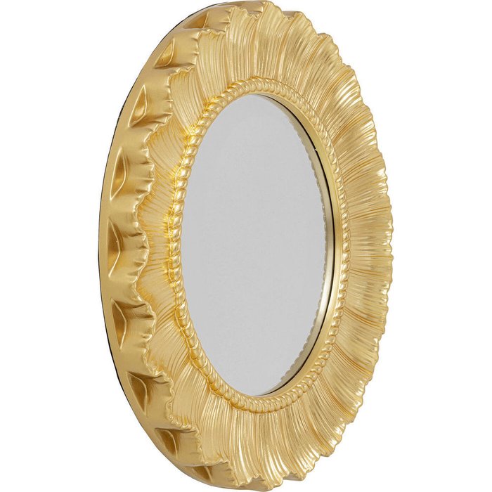 Зеркало настенное Sole золотого цвета - купить Настенные зеркала по цене 42320.0
