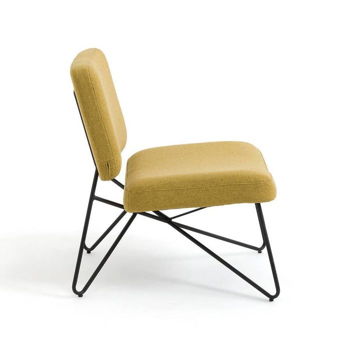 Кресло мягкое в винтажном стиле Watford желтого цвета - лучшие Интерьерные кресла в INMYROOM