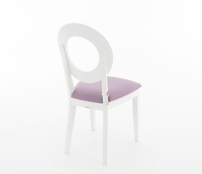 Стул Коломбо бело-сиреневого цвета - лучшие Обеденные стулья в INMYROOM
