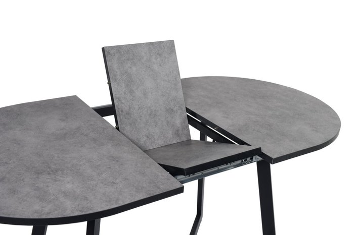Раздвижной обеденный стол Саен с серой стлешницей  - лучшие Обеденные столы в INMYROOM