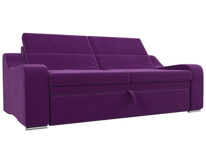 Прямой диван-кровать Медиус фиолетового цвета
