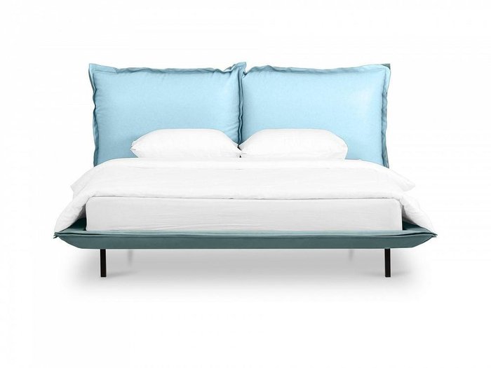 Кровать Barcelona 160х200 голубого цвета - лучшие Кровати для спальни в INMYROOM