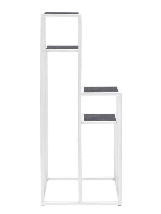 Столик подставка под кашпо для цветов Tori серо-белого цвета - лучшие Подставки для цветов в INMYROOM