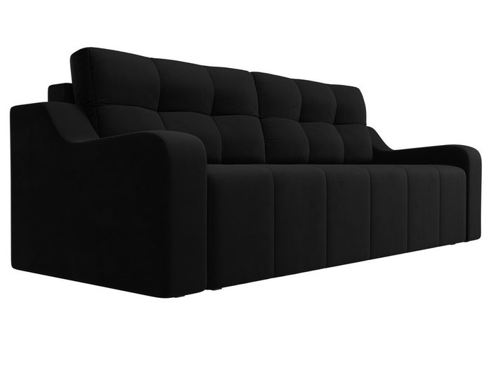 Прямой диван-кровать Итон черного цвета - лучшие Прямые диваны в INMYROOM