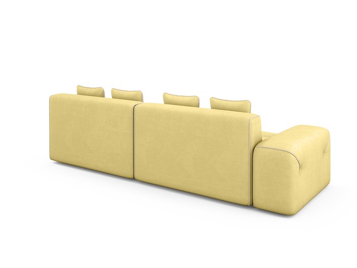Угловой Диван-кровать Portu правый желтого цвета - лучшие Угловые диваны в INMYROOM