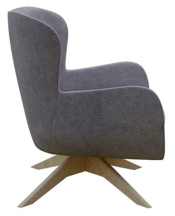 Кресло каминное Фэй серого цвета - лучшие Интерьерные кресла в INMYROOM