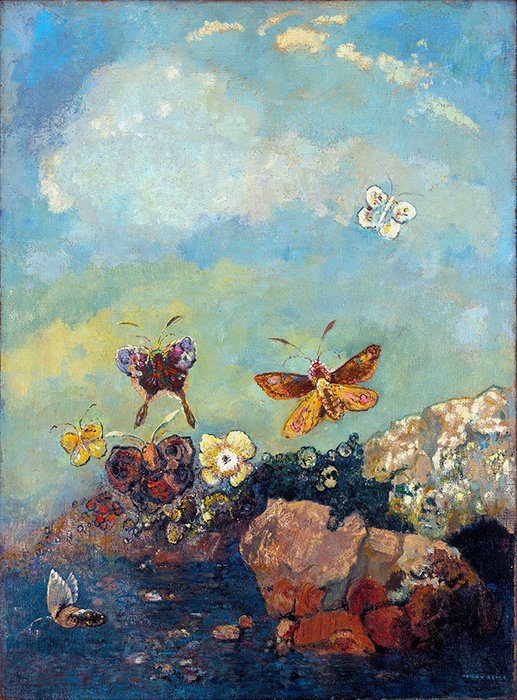 Репродукция картины на холсте Butterflies 