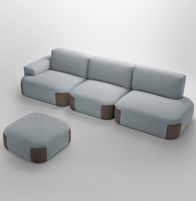 Прямой диван Pedas бежевого цвета  - купить Прямые диваны по цене 161000.0