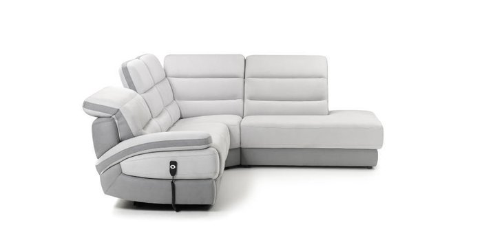 Угловой диван Balmoral серо-белого цвета - лучшие Угловые диваны в INMYROOM
