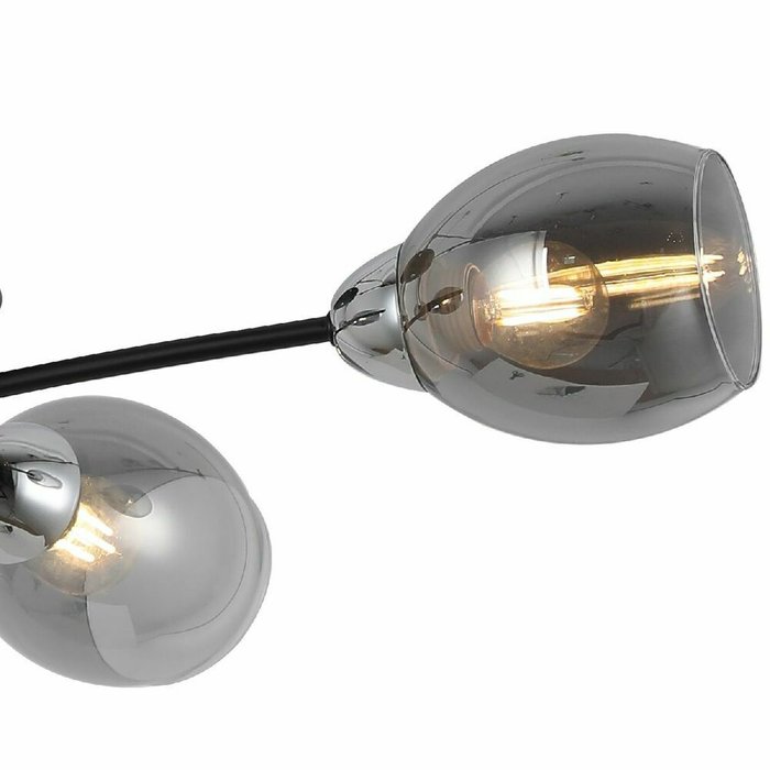 Потолочная люстра IL8263-4COU-79 BK CR (стекло, цвет хром) - лучшие Потолочные люстры в INMYROOM