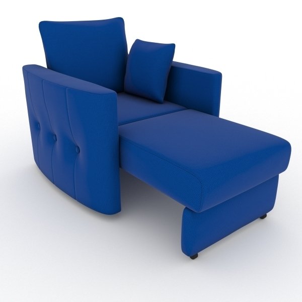 Кресло-кровать Luna синего цвета - купить Интерьерные кресла по цене 9700.0