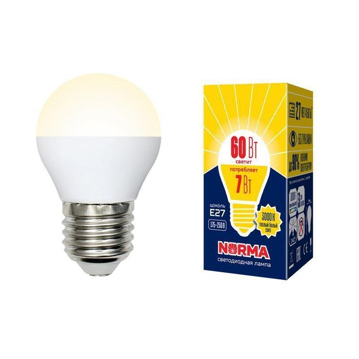 Лампа светодиодная Шар матовый - купить Лампочки по цене 83.0