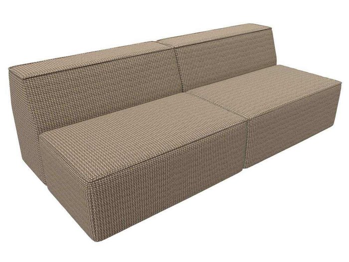 Прямой модульный диван Монс бежево-коричневого цвета - лучшие Прямые диваны в INMYROOM