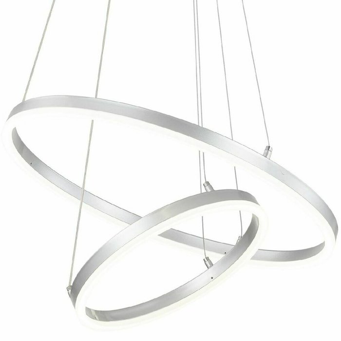 Подвесной светильник Void 10254/2LED Silver APP (акрил, цвет белый) - купить Подвесные светильники по цене 13620.0 Подвесной светильник Void 10254/2LED Silver APP (акрил, цвет белый) - купить Подвесные светильники по цене 13620.0