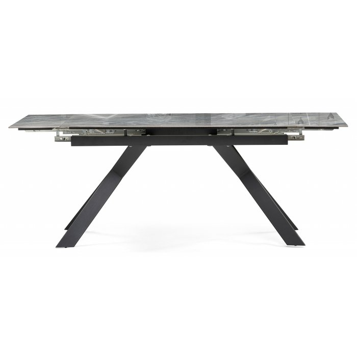 Раздвижной обеденный стол Хилбри серого цвета - лучшие Обеденные столы в INMYROOM