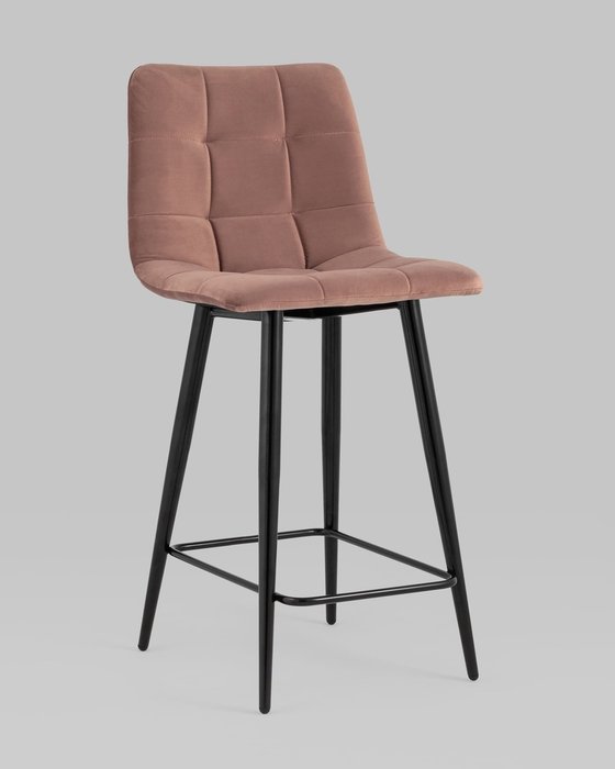 Стул полубарный Джанго пыльно-розового цвета - купить Барные стулья по цене 7990.0