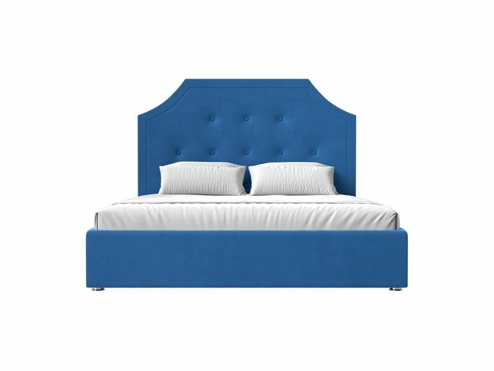 Кровать Кантри 160х200 голубого цвета с подъемным механизмом - купить Кровати для спальни по цене 83999.0