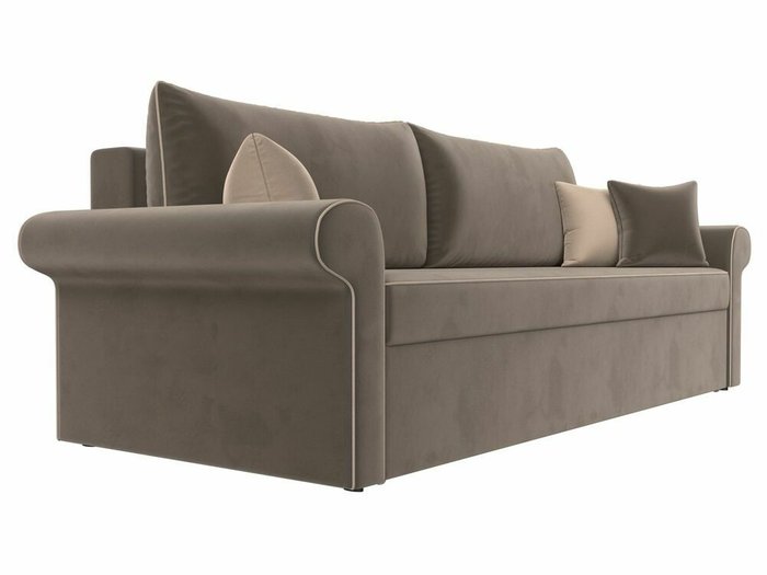 Прямой диван-кровать Милфорд коричневого цвета - лучшие Прямые диваны в INMYROOM