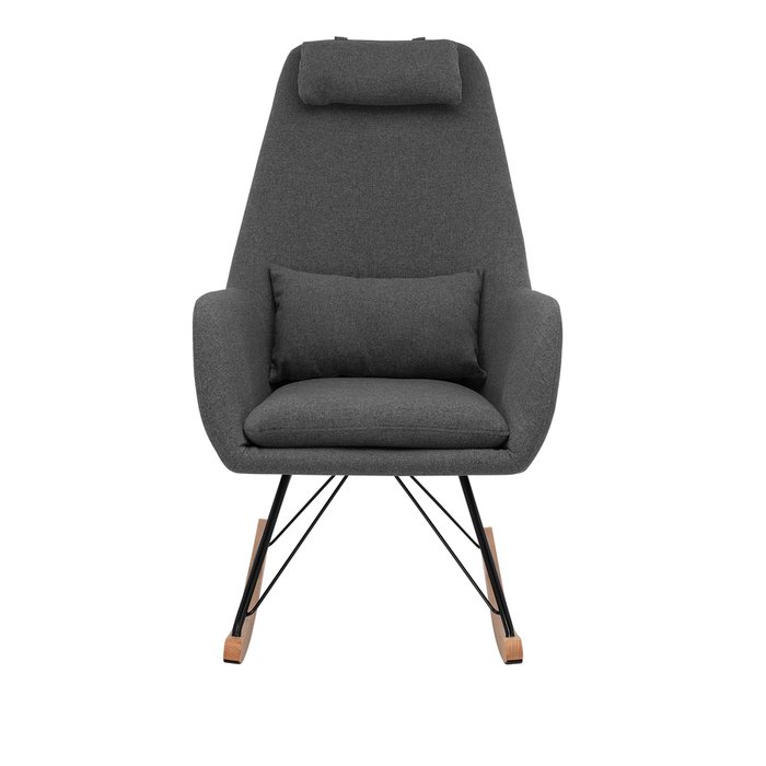  Кресло-качалка Moris серого цвета - купить Интерьерные кресла по цене 18319.0