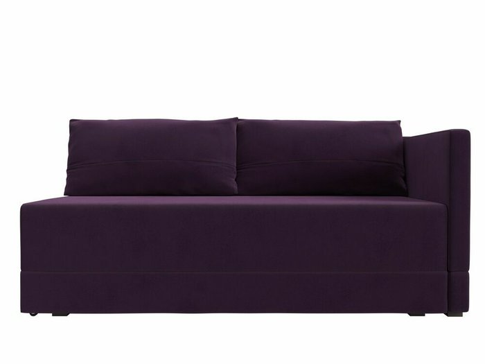 Кушетка Никас темно-фиолетового цвета правая - купить Кушетки по цене 34999.0