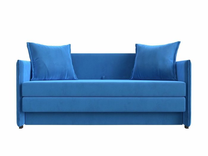 Диван-кровать Лига 011 темно-голубого цвета - купить Прямые диваны по цене 28999.0