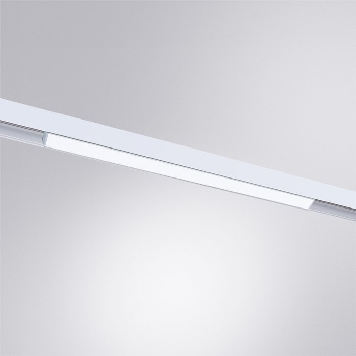 Магнитный трековый светильник Linea белого цвета - купить Трековые светильники по цене 3800.0