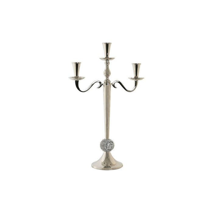 Канделябр DKD Home Decor 30 x 12 x 46 cm Серебристый Алюминий хром Канделябр DKD Home Decor 30 x 12 x 46 cm Серебристый Алюминий хром