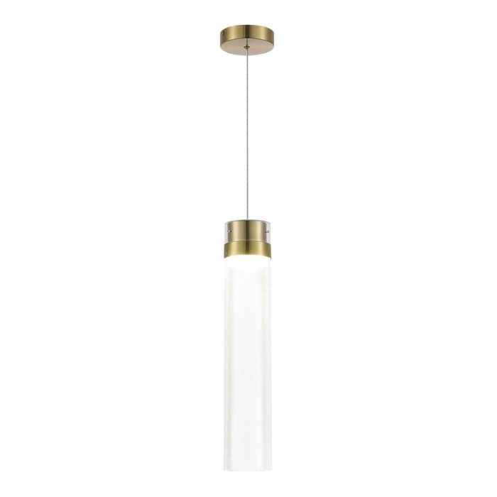 Светильник подвесной ST-Luce Латунь/Прозрачный LED 1*12W 4000K CHAMPAGNE