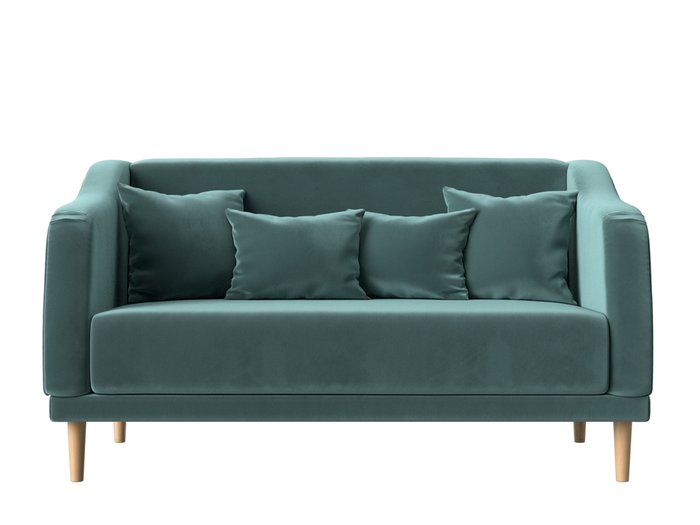 Прямой диван Киото бирюзового цвета - купить Прямые диваны по цене 32999.0
