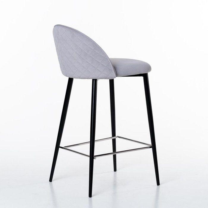 Стул полубарный Marcus серого цвета - купить Барные стулья по цене 14500.0