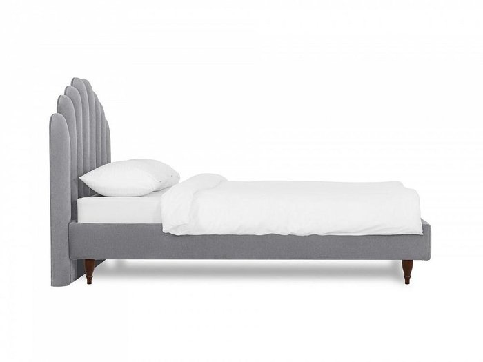 Кровать Queen II Sharlotta L 160х200 серого цвета  - лучшие Кровати для спальни в INMYROOM