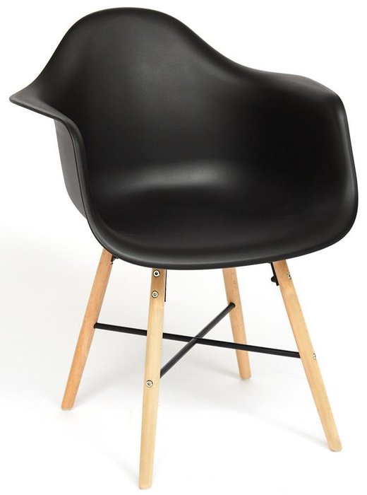 Комплект из четырех стульев Cindy черного цвета - купить Обеденные стулья по цене 13520.0